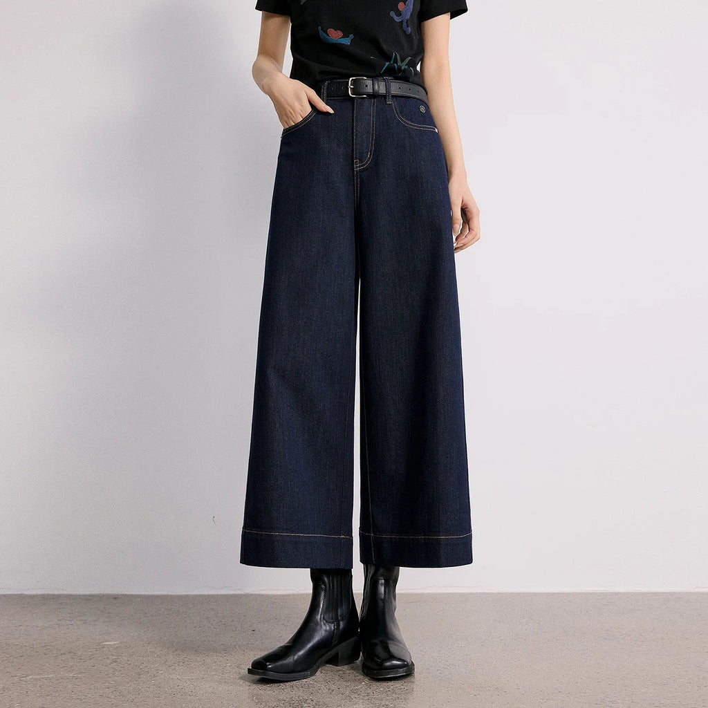 Cropped Wide-Leg Jeans