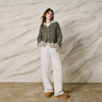 Layered-Look Textured Cardigan