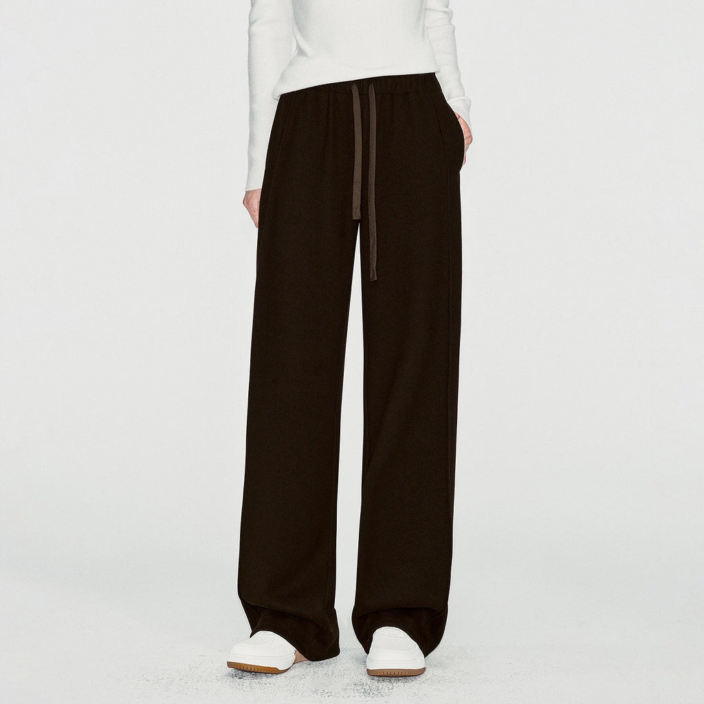 Relaxed Straight-Leg Pull-On Pants