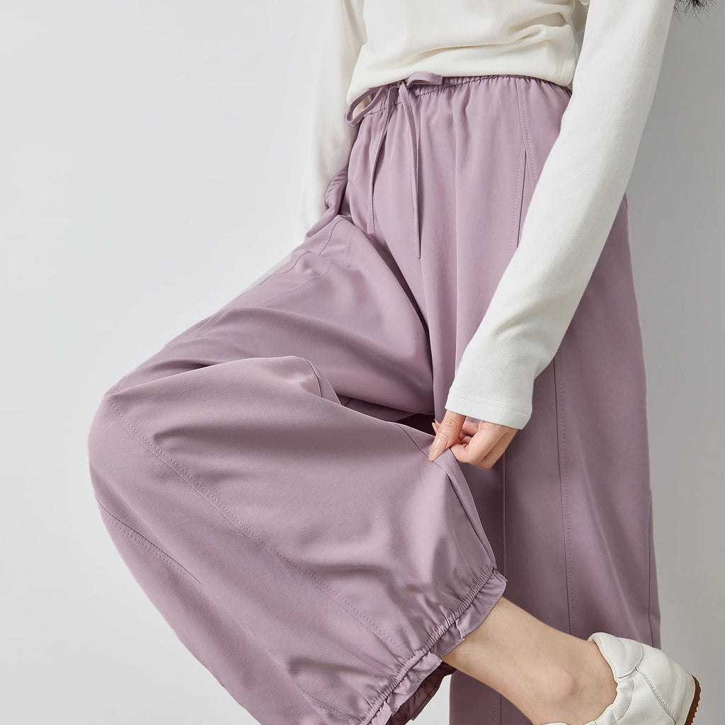 Gathered-Hem Balloon Pants