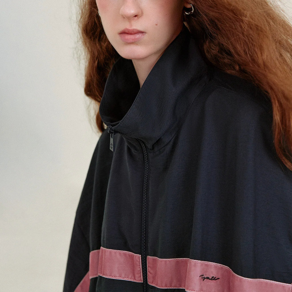 Colorblock Track Jacket and Skirt Set