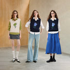 Botanical Graphic Knit Vest