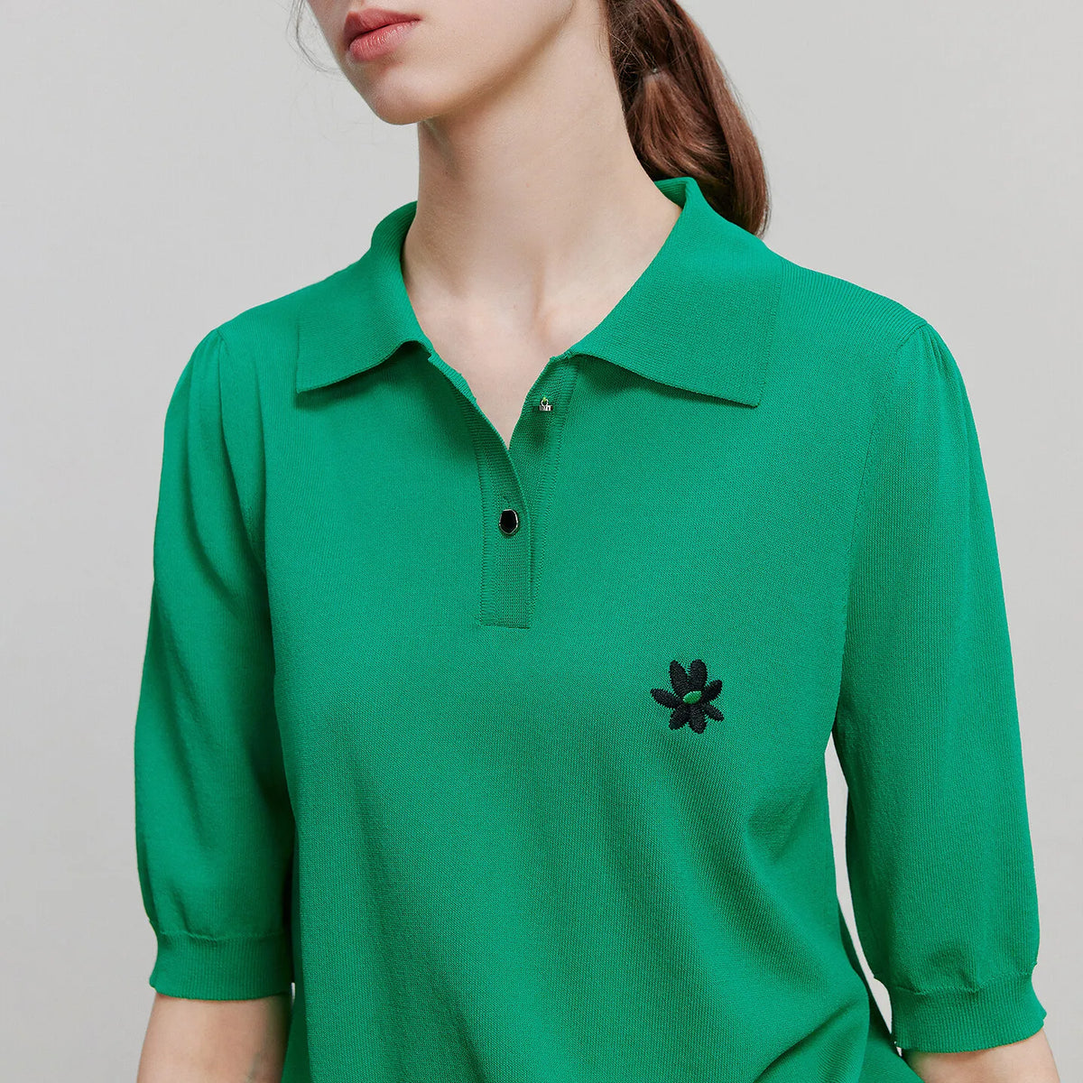 Motif-Detail Short-Sleeve Polo