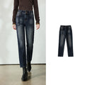 Cropped Slim Straight-Leg Jeans