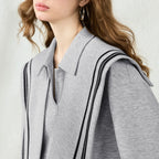 Relaxed Collared Sweatshirt