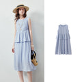 Sleeveless Tiered Midi Dress