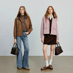 Contrast-Collar Utility Jacket