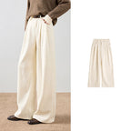 Pleated Wide-Leg Pants