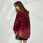 Plaid Relaxed Button-Up Shirt