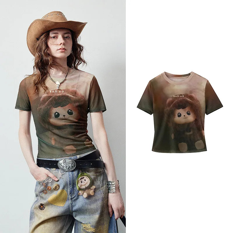 Graphic Fitted Short-Sleeve Tee