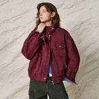 Stand-Collar Zip Jacket