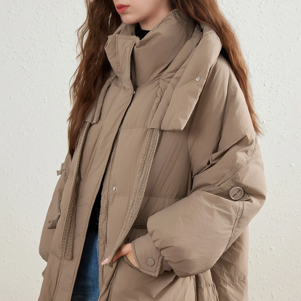 Hooded Longline Puffer Coat