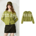 Fair Isle Knit Cardigan