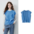 Drawstring-Hem Knit Vest