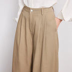 Pleated Wide-Leg Pants
