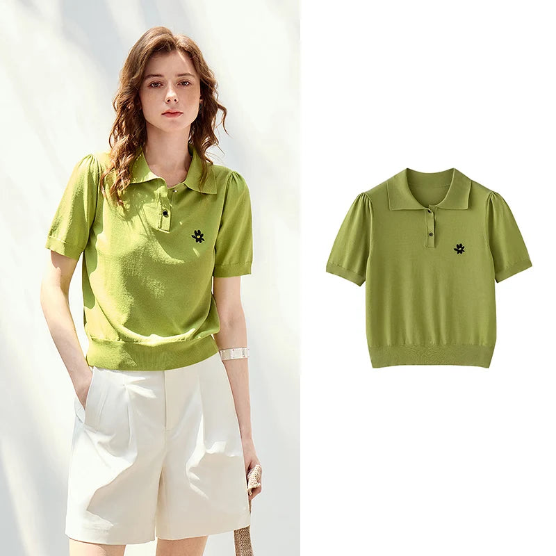 Motif-Detail Short-Sleeve Polo