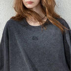 Relaxed Long-Sleeve Crewneck Top