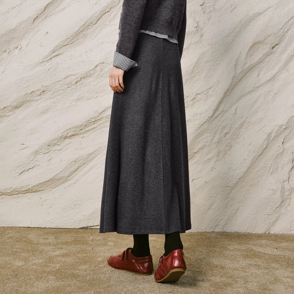 A-Line Midi Skirt