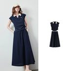 Polo Top and Midi Skirt Set