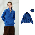 High-Neck Half-Zip Sweatshirt