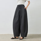 Drawstring Wide-Leg Pants