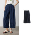 Cropped Barrel-Leg Pants