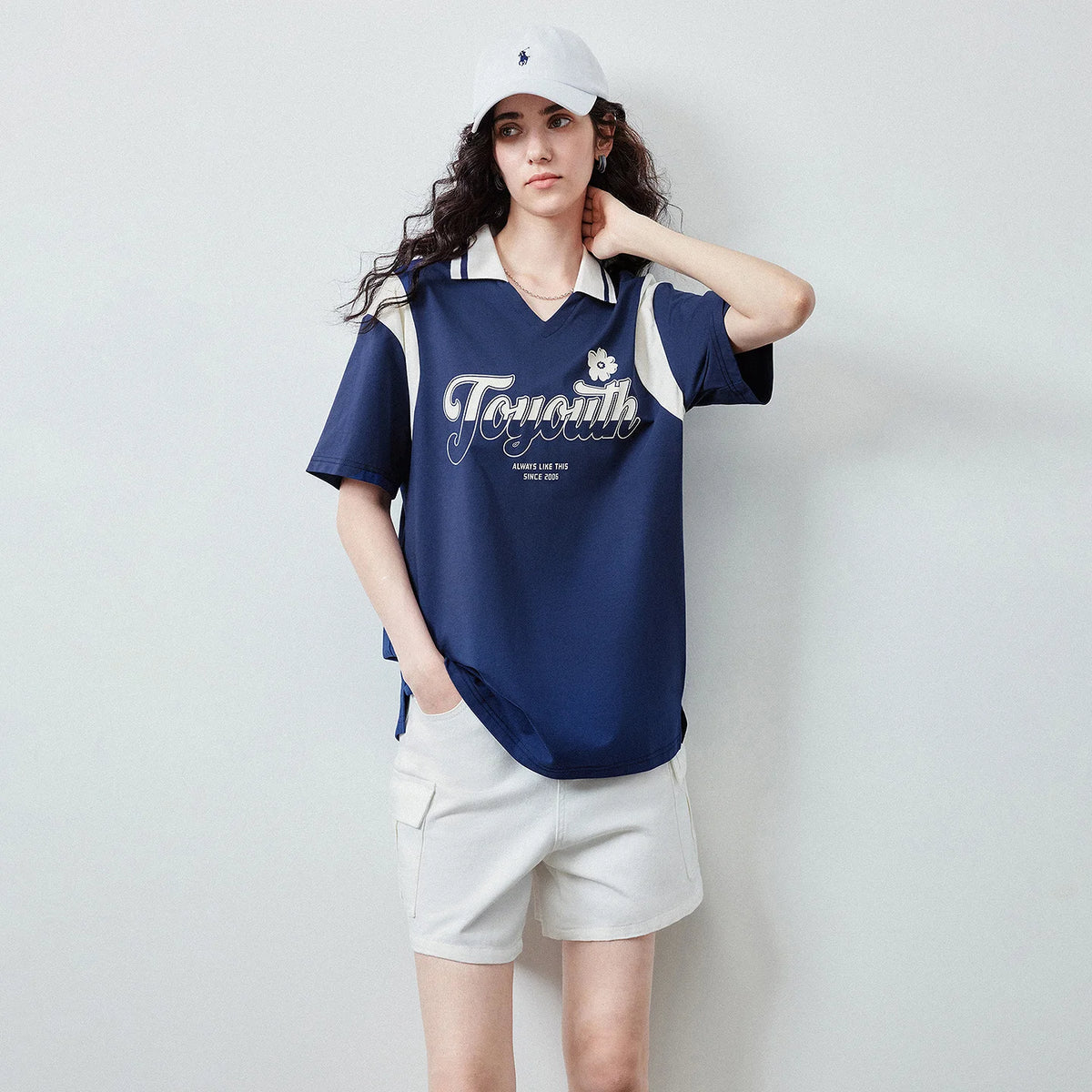 V-Neck Sports Jersey Tee