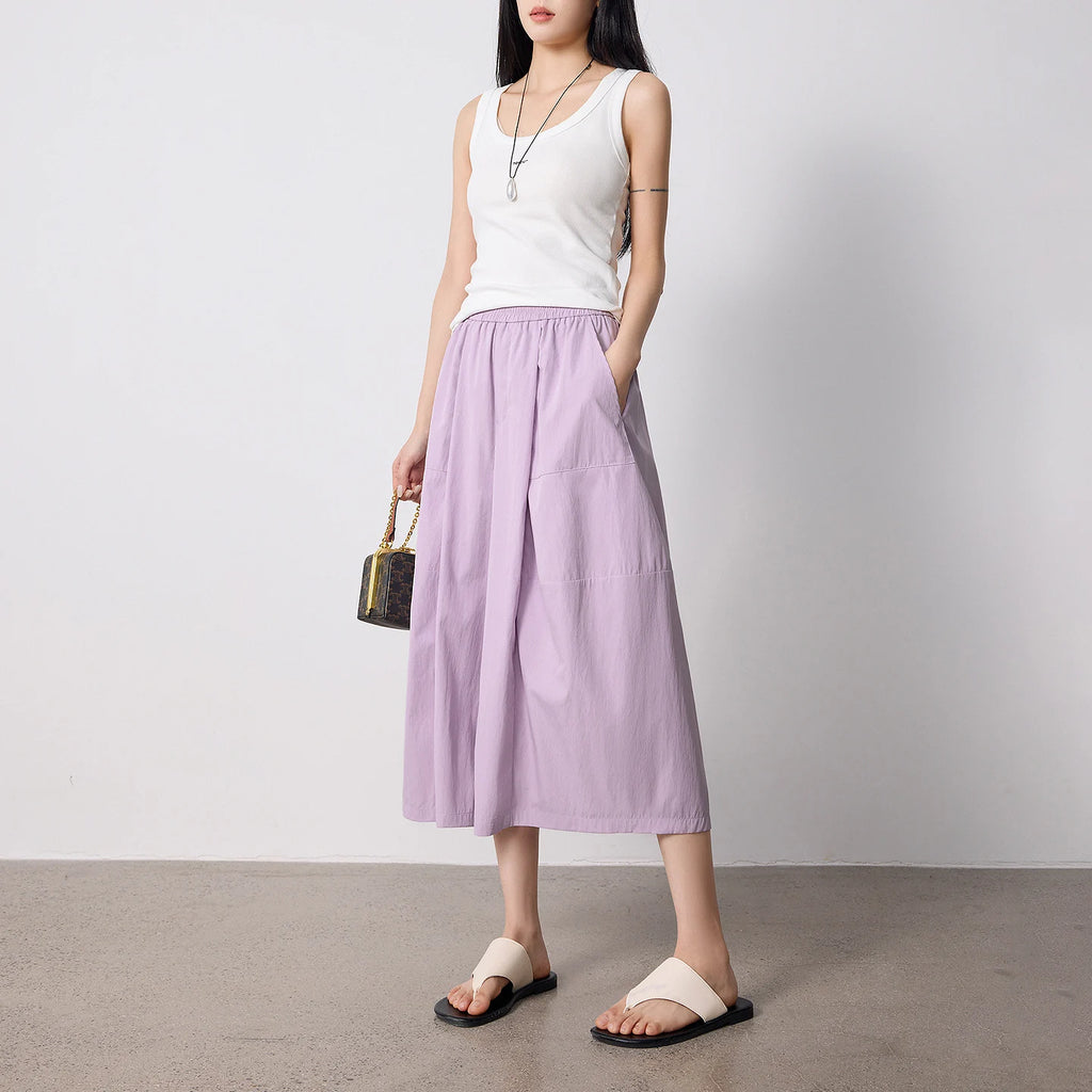 Cropped Wide-Leg Culottes