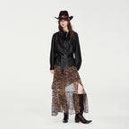 Belted Patch-Pocket Glossy Jacket