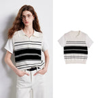Striped Short-Sleeve Polo