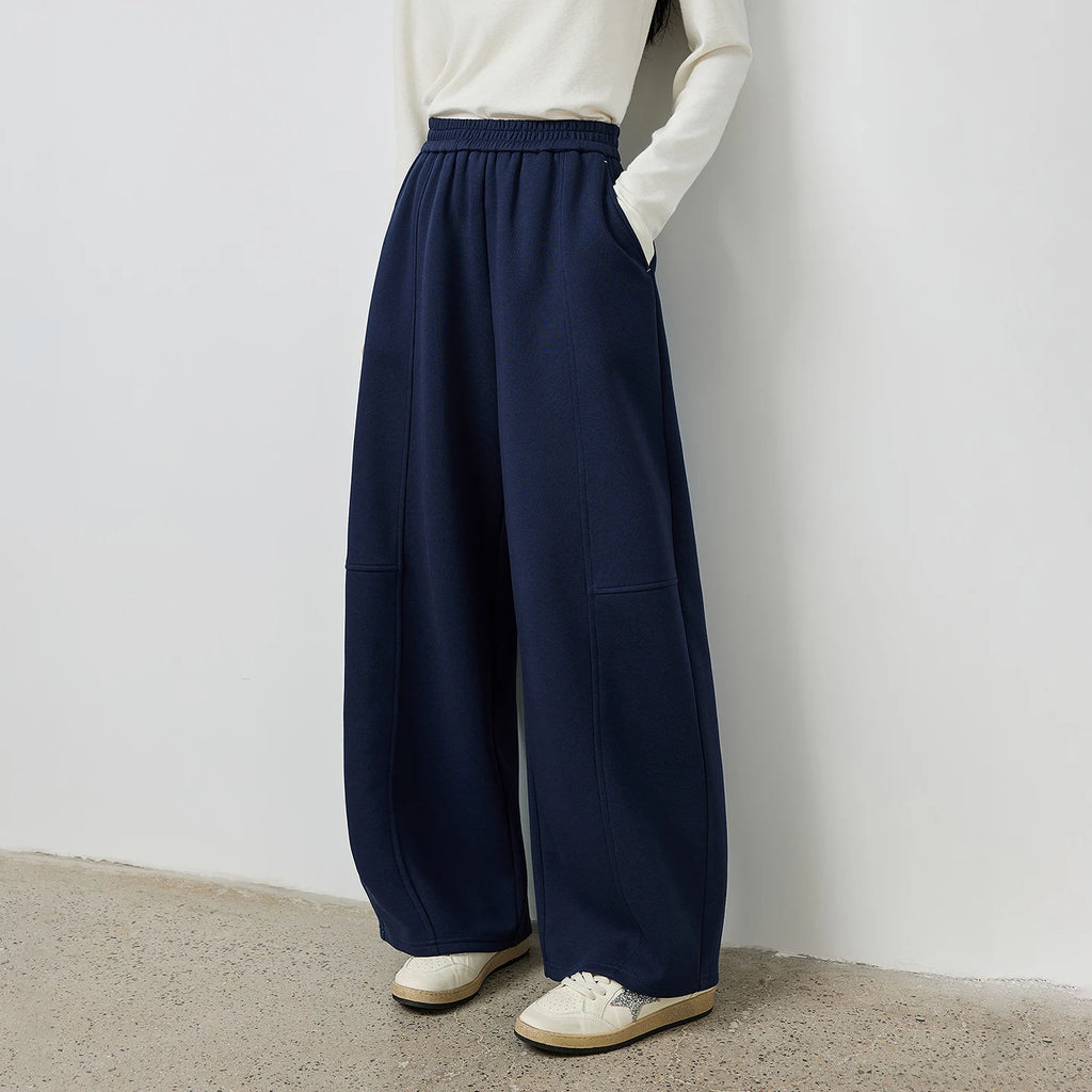 Elastic-Waist Wide-Leg Pants