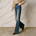 Faded Flared Jeans