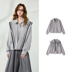 Relaxed Collared Sweatshirt