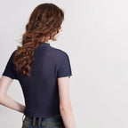Starfish-Print Ribbed Tee
