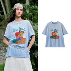 Apple-Graphic Crewneck Tee