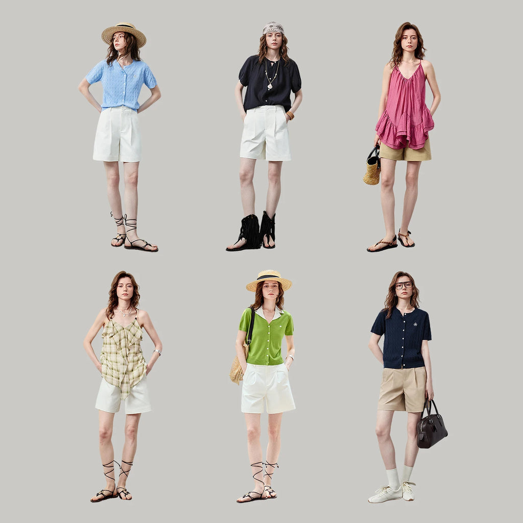 Pleated Tailored Shorts