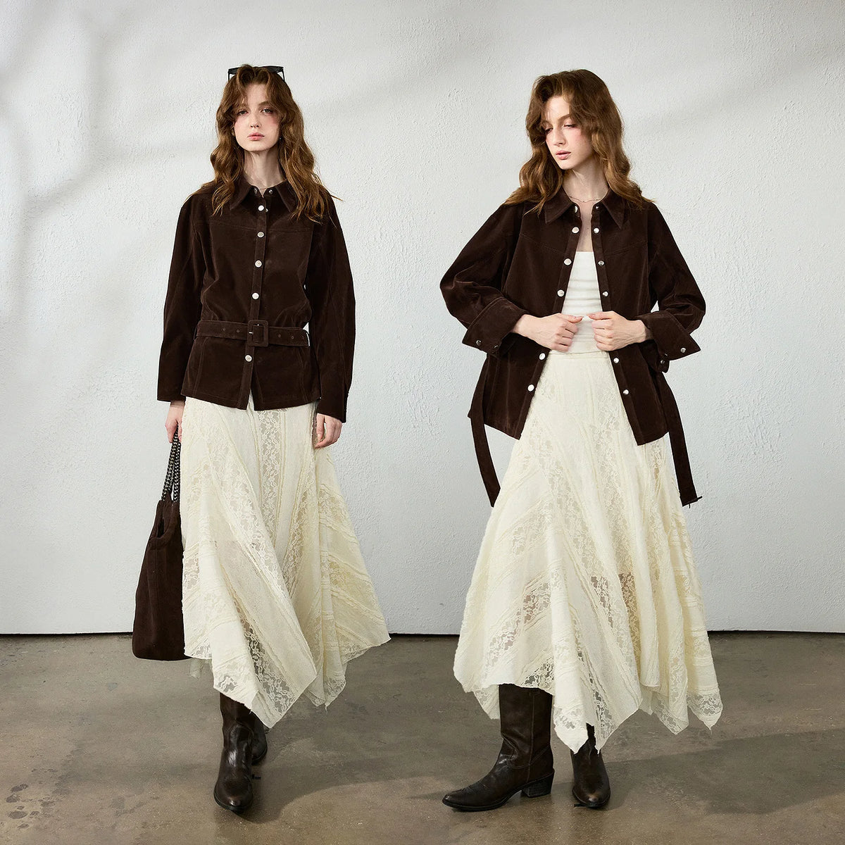 Belted Collared Jacket