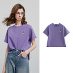 Chest-Motif Relaxed Crewneck Tee