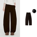 Curved-Leg Pull-On Pants