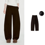 Curved-Leg Pull-On Pants