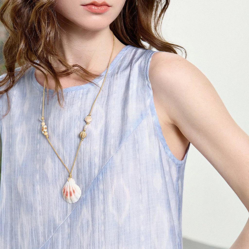 Sleeveless Gathered Midi Dress