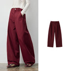 Seamed Curved-Leg Pants