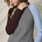 Asymmetric Colorblock Sweater