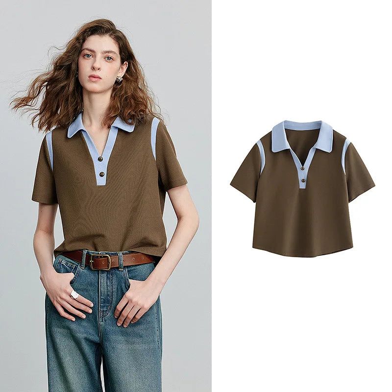 Colorblock Polo Tee