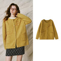 Heart Embroidered Knit Cardigan