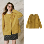Heart Embroidered Knit Cardigan
