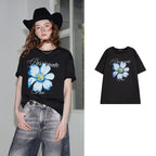Flower Graphic Crewneck Tee