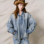 Relaxed Collared Denim Jacket