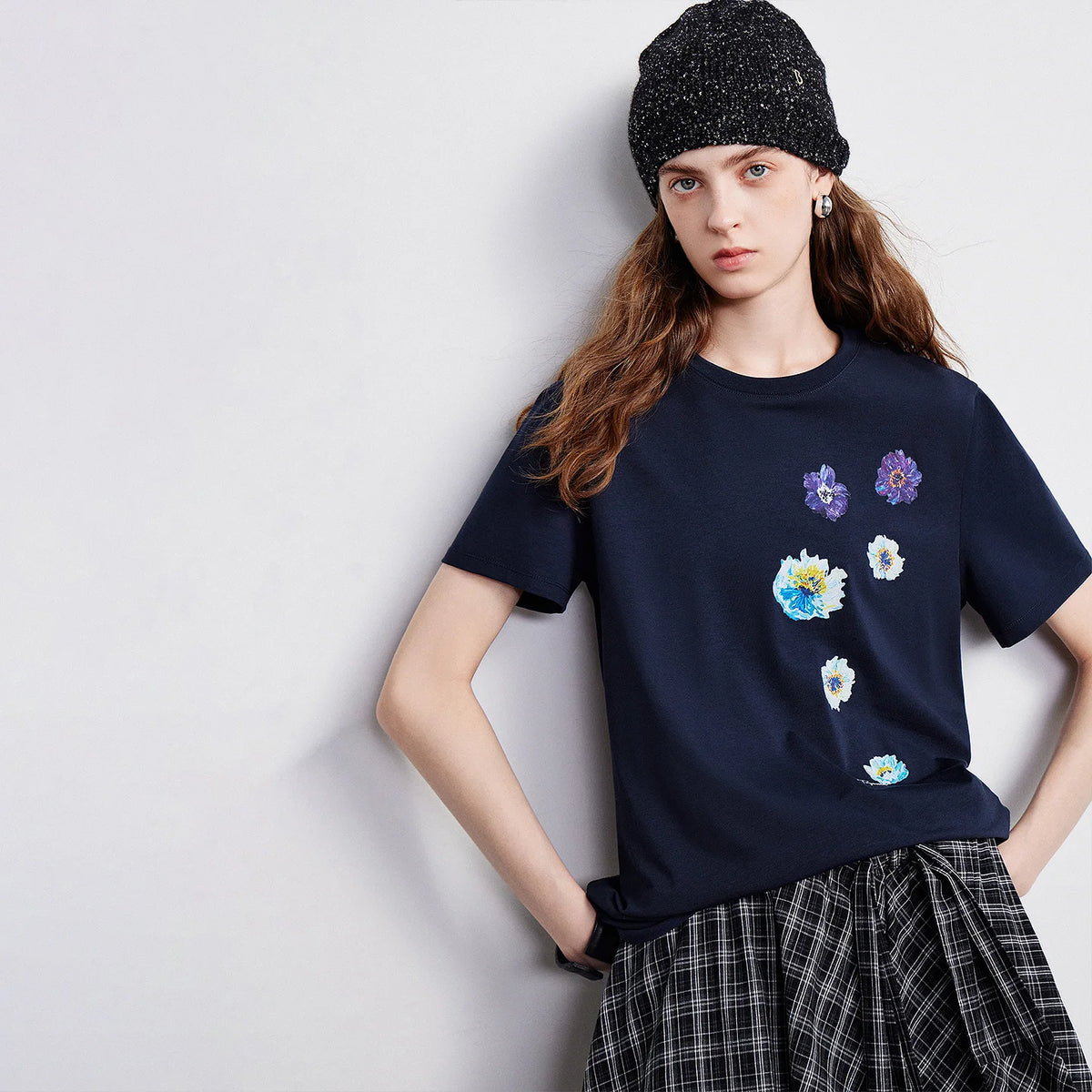 Floral Graphic Cropped Tee