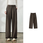 Pleated Tailored Wide-Leg Pants